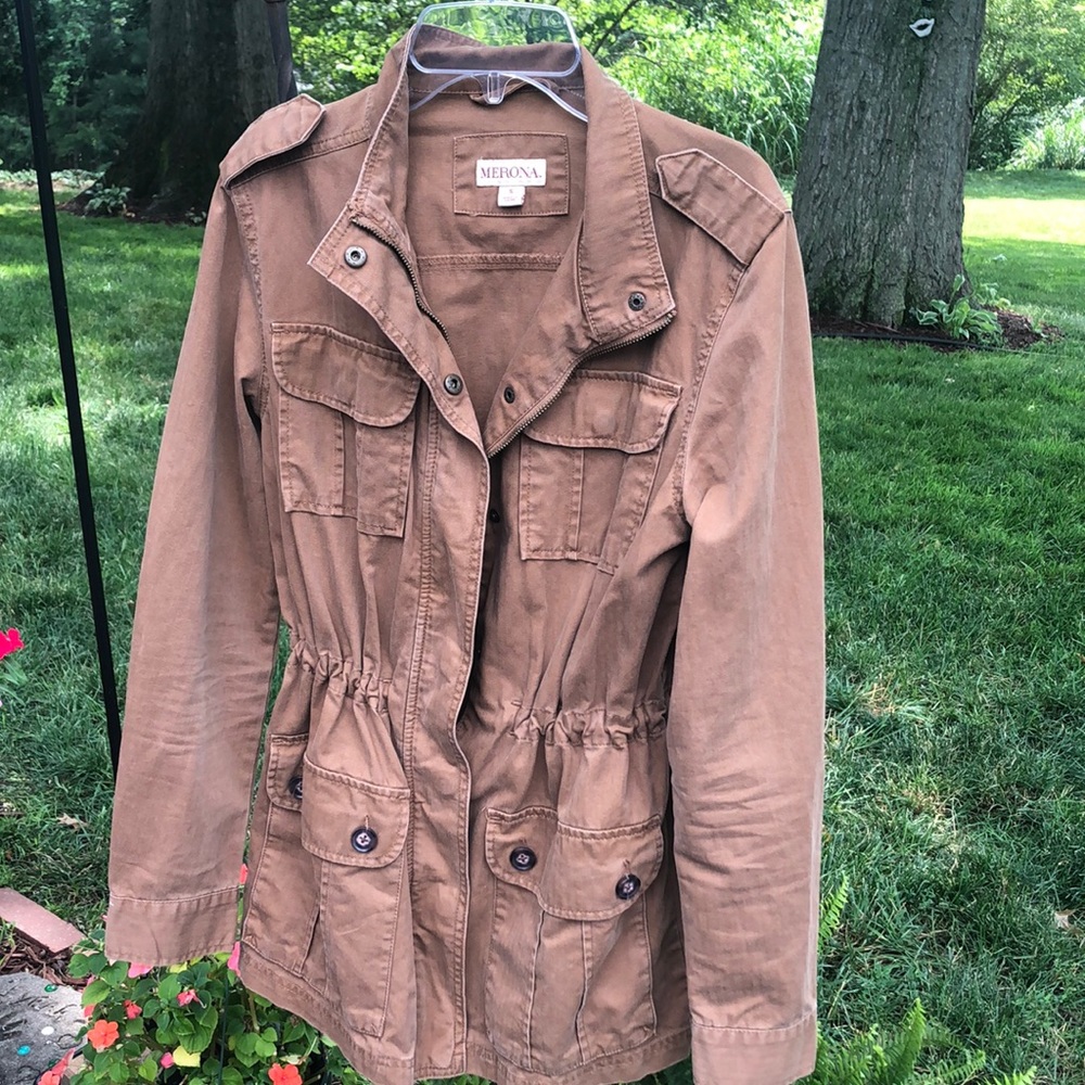 Merona light weight brown jacket
